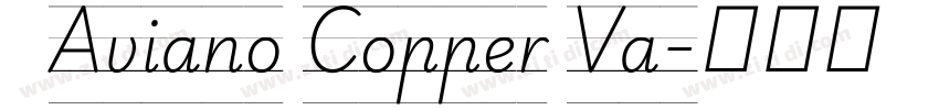   Aviano Copper Va字体转换